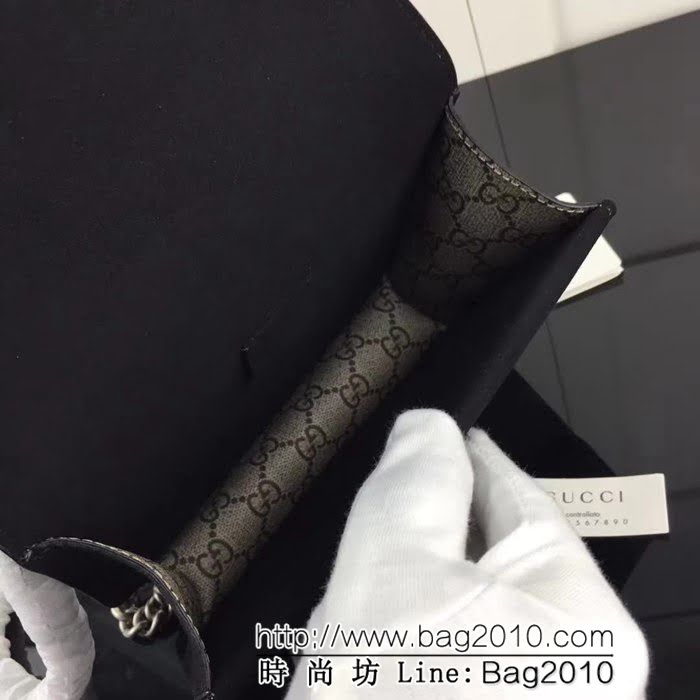 GUCCI古馳原單 新款爆款專櫃品質原版皮質花膠 克色421970單肩斜挎包 HY1040
